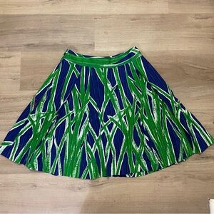 Lilly Pulitzer True Blue Sassagrass cotton A-line skirt